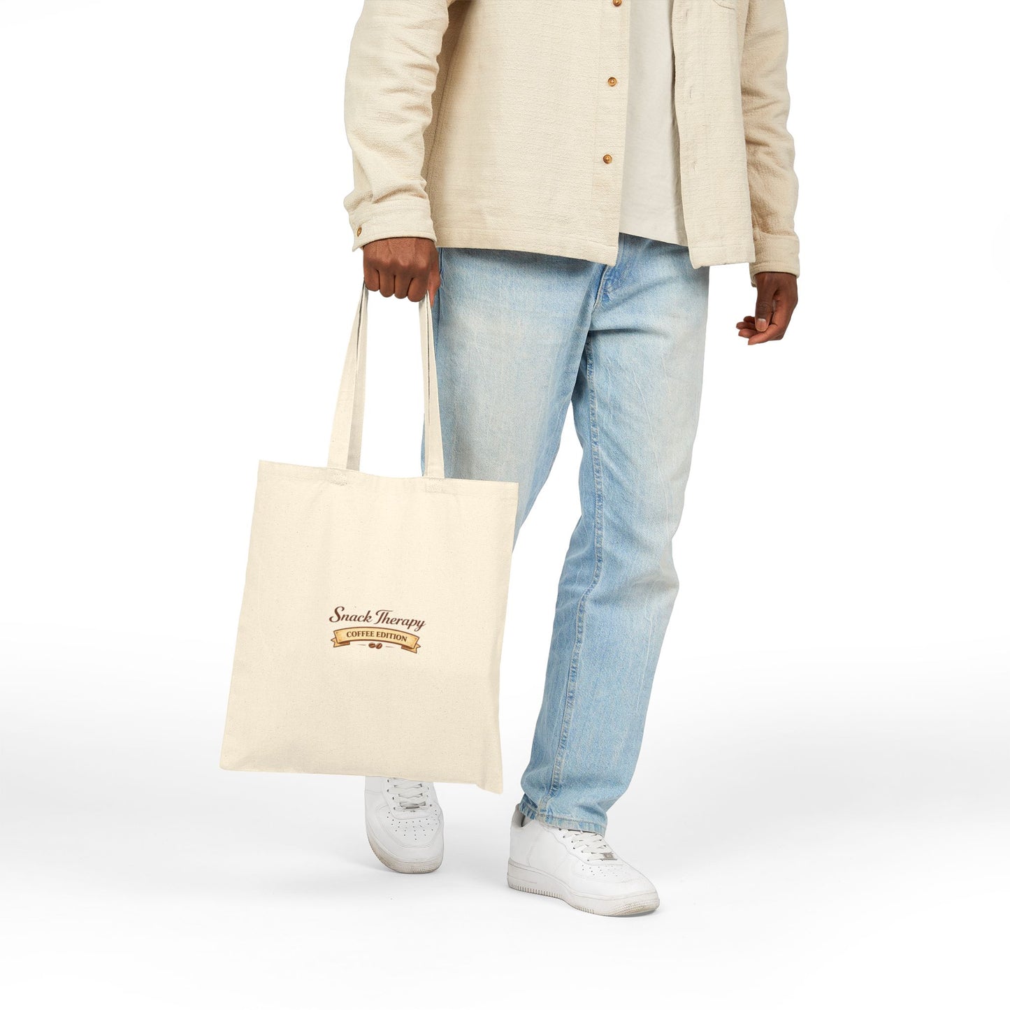 Creamy Coffee Canvas Tote — 'Creamy Coffee' Eco Cotton Shopper