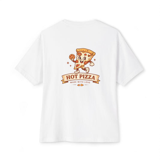 Hot Pizza Unisex Oversized Boxy Tee