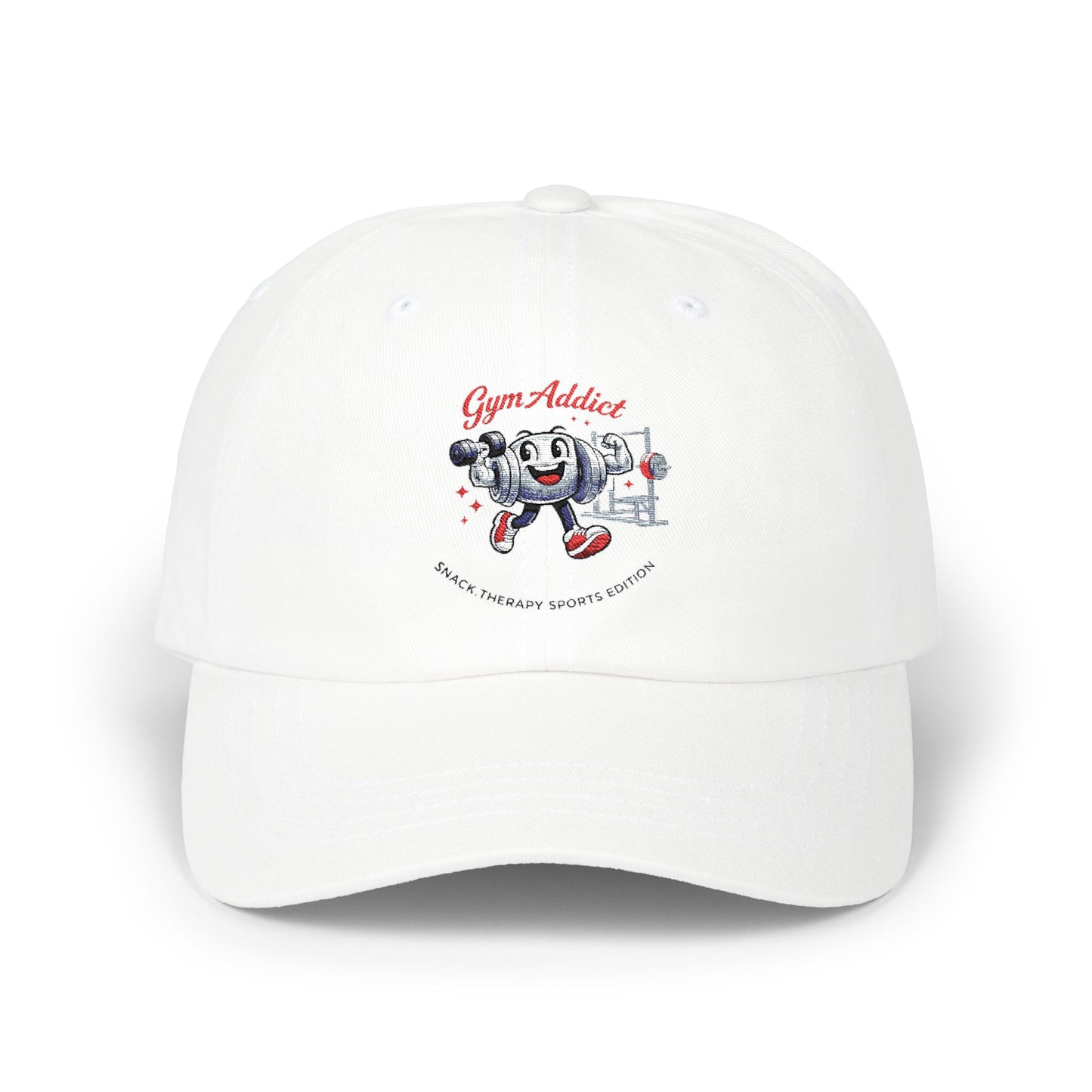 Snack Therapy Gym Cap | Classic Dad Cap with Cute Snack Character