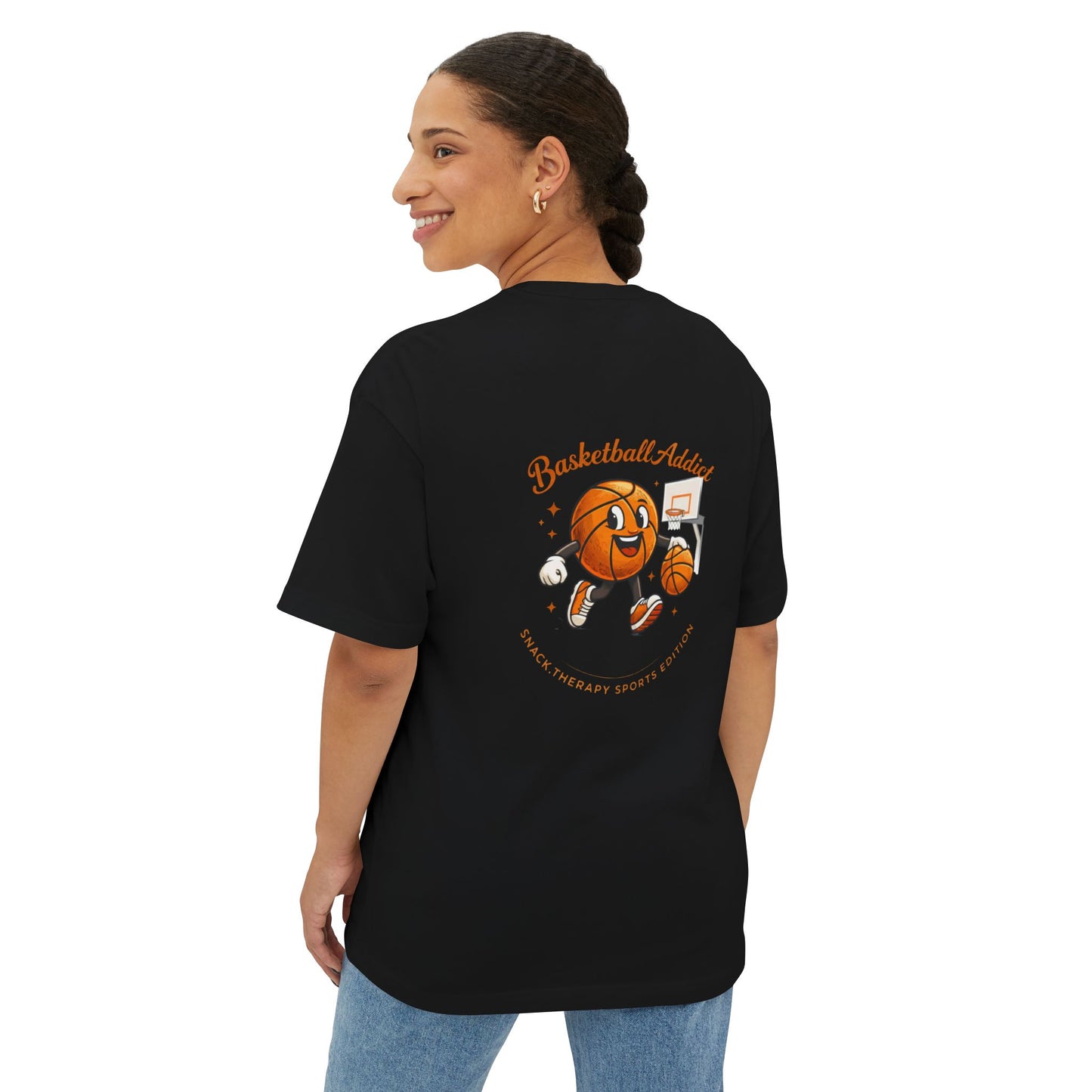 Basketball Addict Unisex Oversized Boxy Tee