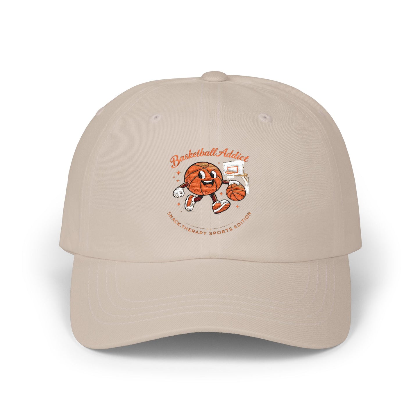 Snack Therapy Basketball Cap | Classic Dad Cap with Cute Snack Character