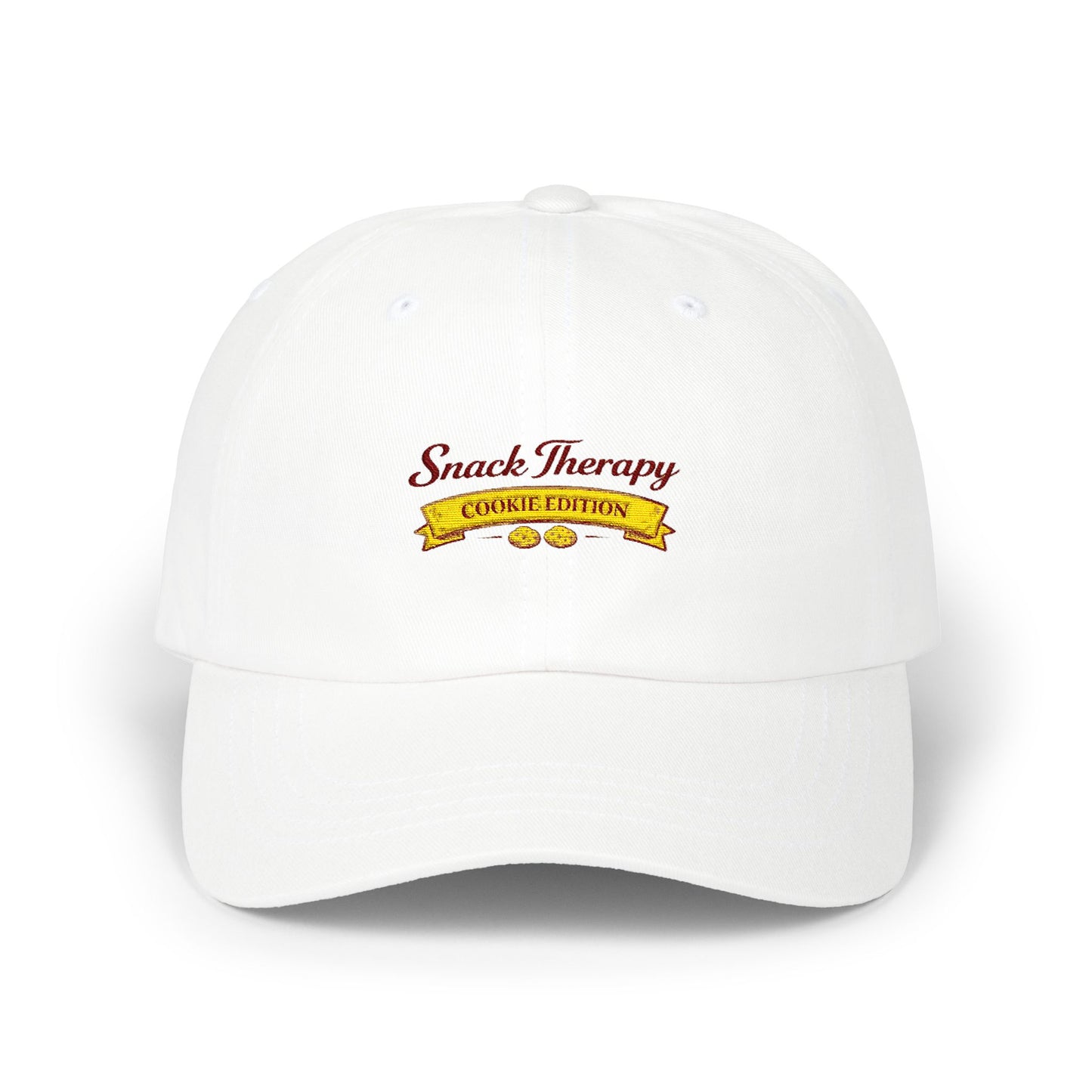 Snack Therapy Cookie Cap | Classic Dad Cap with Cute Snack Character