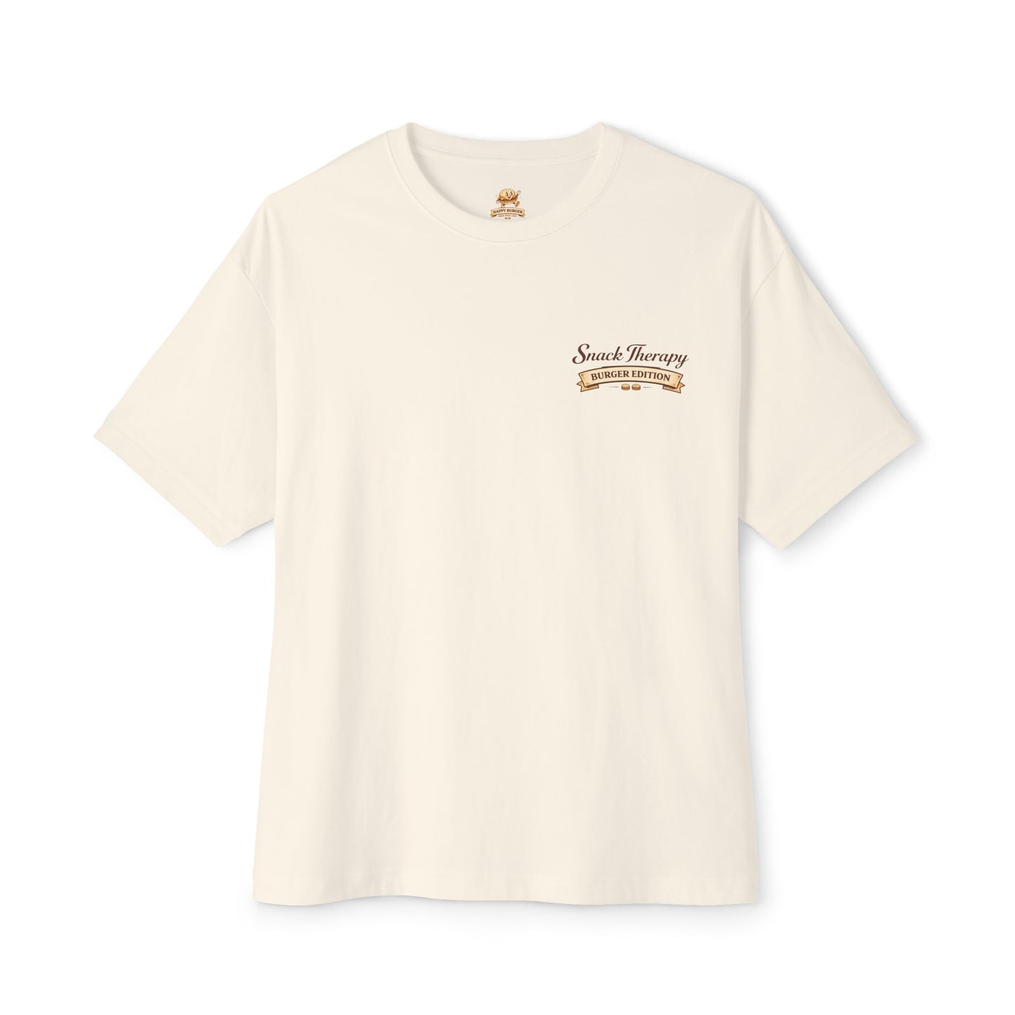 Happy Burger Unisex Oversized Boxy Tee