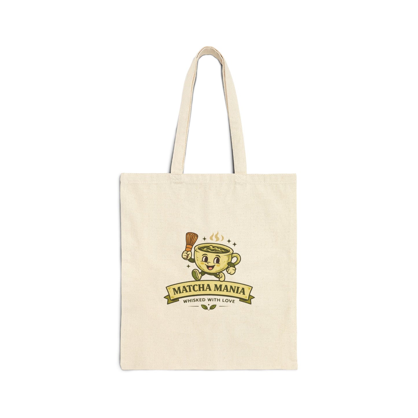 Matcha Mania Canvas Tote — 'Matcha Lover' Eco Cotton Shopper