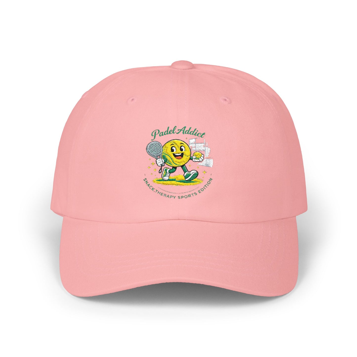 Snack Therapy Padel Cap | Classic Dad Cap with Cute Snack Character