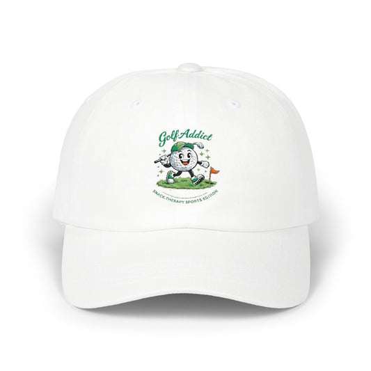 Snack Therapy Golf Cap | Classic Dad Cap with Cute Snack Character