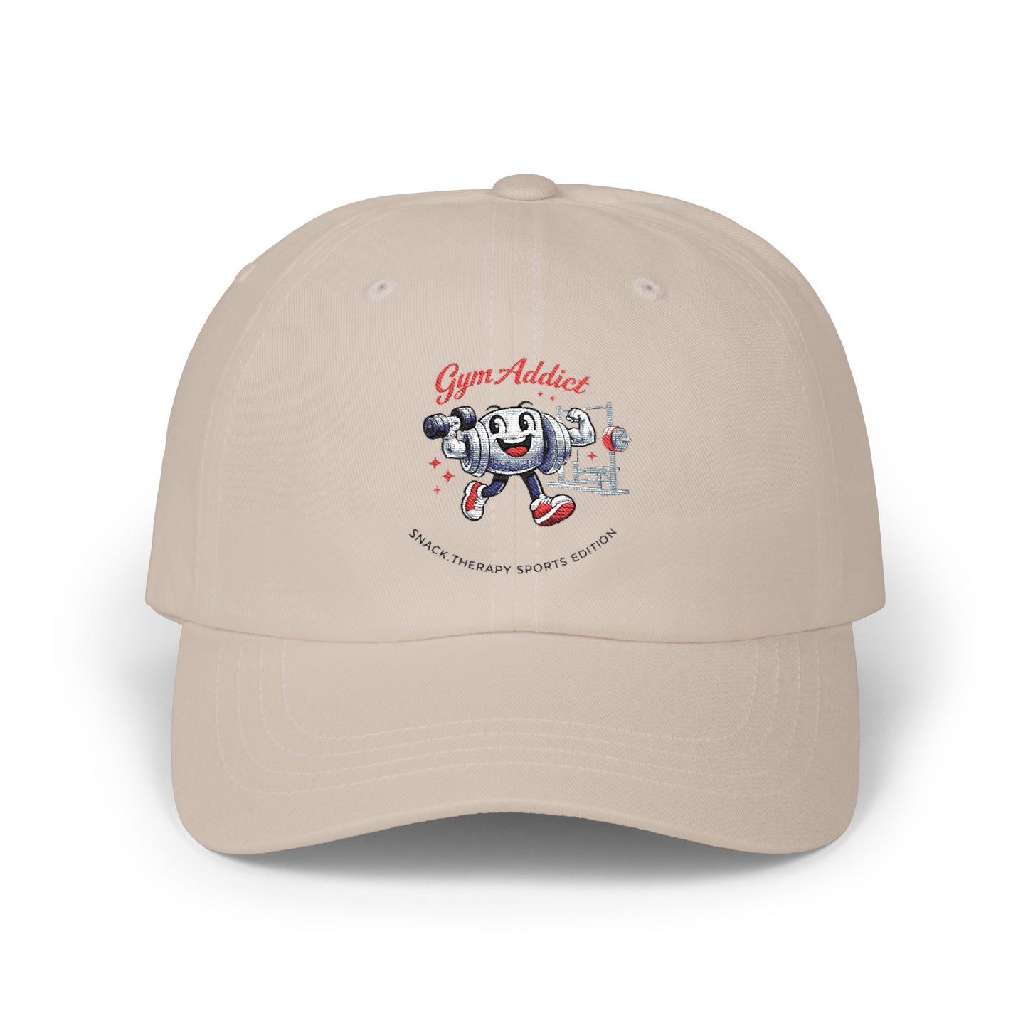 Snack Therapy Gym Cap | Classic Dad Cap with Cute Snack Character