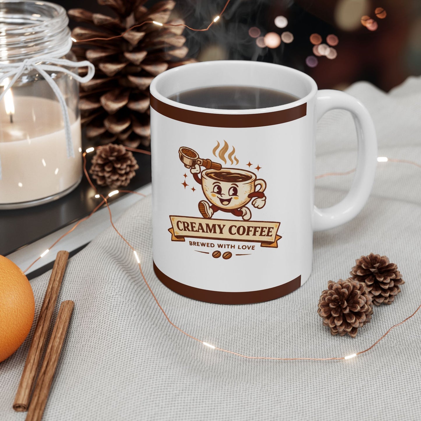 Creamy Coffee Ceramic Mug (11oz & 15oz)