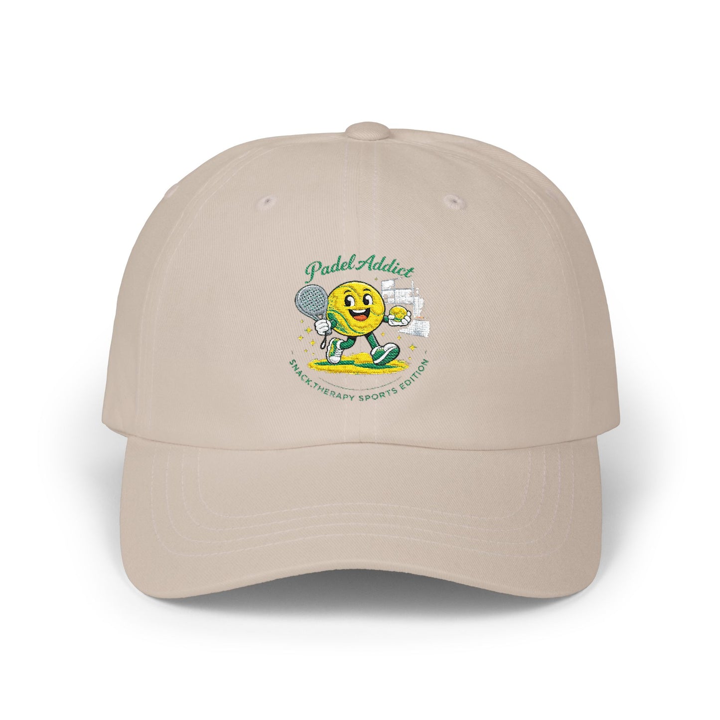 Snack Therapy Padel Cap | Classic Dad Cap with Cute Snack Character