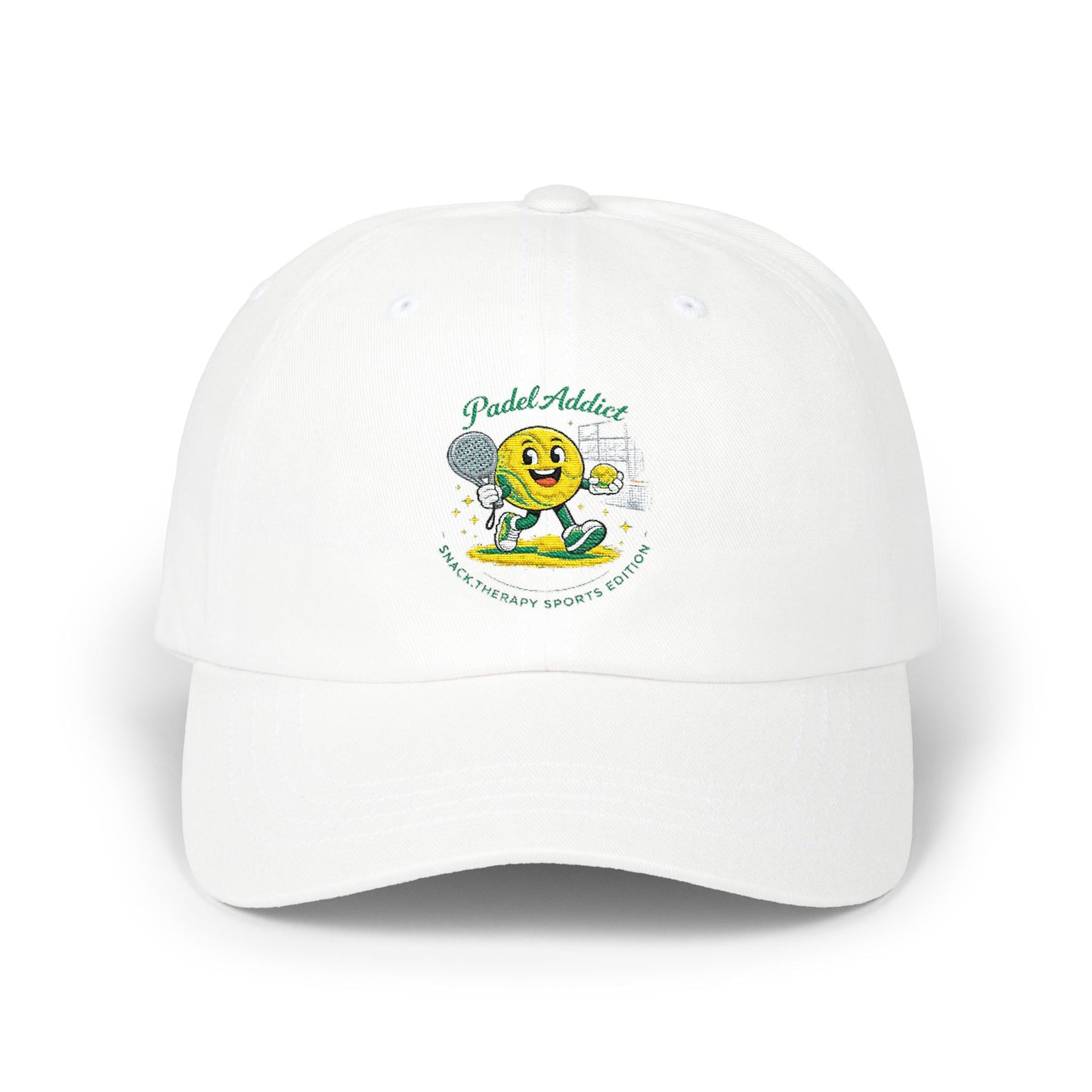 Snack Therapy Padel Cap | Classic Dad Cap with Cute Snack Character