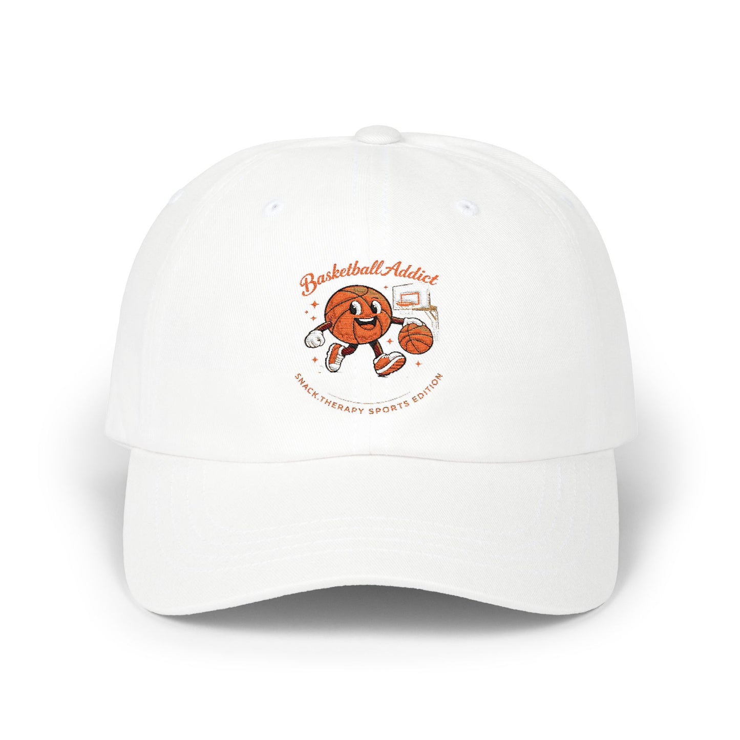 Snack Therapy Basketball Cap | Classic Dad Cap with Cute Snack Character
