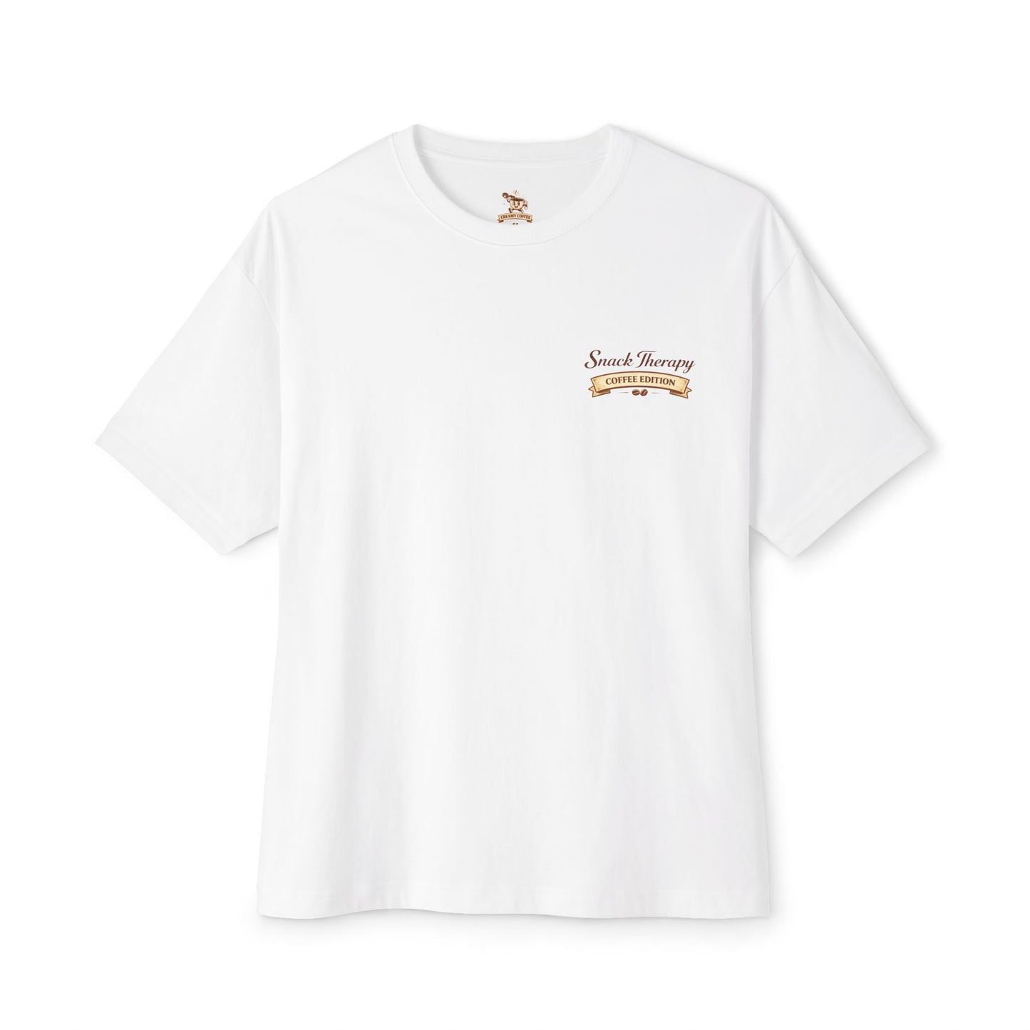 Creamy Coffee Unisex Oversized Boxy Tee
